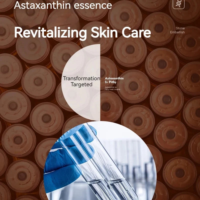 Facial Essence Set Astaxanthin Firming Lifting Anti-Aging Antioxidant Repair Acne Reduction Fine Lines Moisturizing Skincare Set